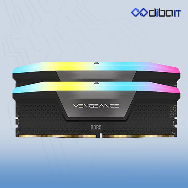رم دسکتاپ DDR5 کورسیر مدل Vengeance RGB  ظرفیت 32 گیگابایت دو کاناله 5200مگاهرتز CL40